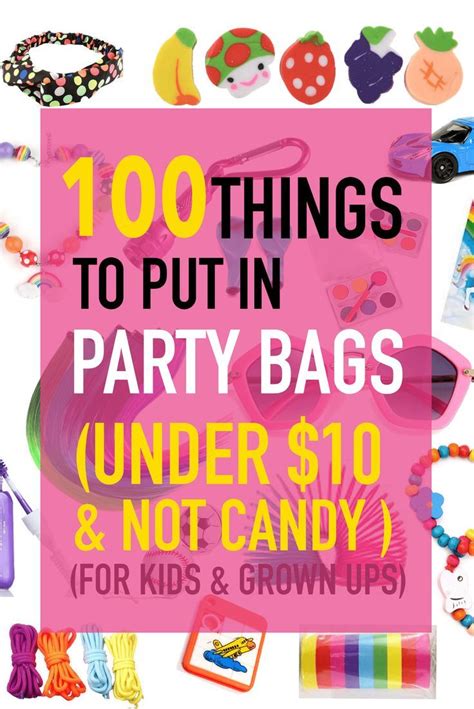 what to put in party bags for 1 year olds